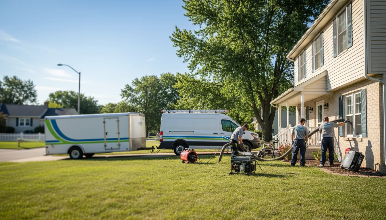 Flooded Basement Restoration And Cleanup With Repair in Fiatt, IL near me